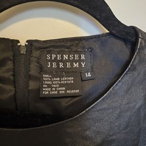 SPENCER JEREMY 100% lamb leather dress size 14